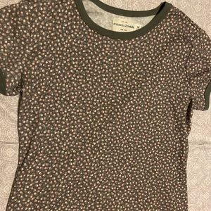 common threads NEW YORK floral cropped T-shirt
